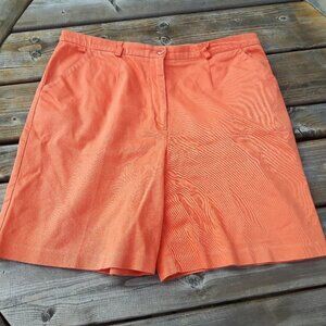 TRIBAL Stretch Coral Bermuda Shorts Women's Size 14